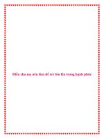 Điều cha mẹ nên làm để trẻ lớn lên trong hạnh phúc pot