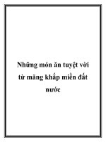 Những món ăn tuyệt vời từ măng khắp miền đất nước potx