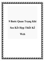 9 Bước Quan Trọng Khi Seo Kết Hợp Thiết Kế Web potx