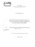 Kiến trúc nhà ở mặt đường các khu ở của Hà Nội trong giai đoạn chuyển đổi sang nền Ktế thị trường