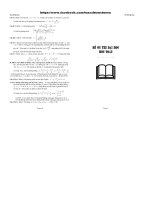 55 đề ôn thi đại học môn toán (có lời giải)