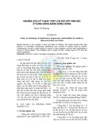 Nghiên cứu kỹ thuật trở lửa đối với tằm dâu ở vùng đồng bằng sông Hồng doc