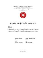 Chính sách phân phối và quản trị hệ thống kênh phân phối tại công ty p$g việt nam