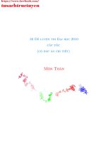 30 đề luyện thi đại học cấp tốc môn toán