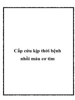 Cấp cứu kịp thời bệnh nhồi máu cơ tim pdf