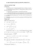 Một số phương pháp giải phương trình vô tỷ