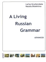 a living russian grammar part 3 advanced