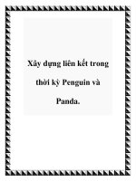 Xây dựng liên kết trong thời kỳ Penguin và Panda. doc