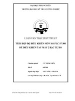 Tích hợp bộ điều khiển mờ vào PLC s7   300 để điều khiển tay máy 2 bậc tự do