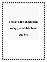 Thuyết phục khách hàng với quy trình bốn bước của Seo docx