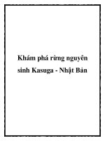 Khám phá rừng nguyên sinh Kasuga docx