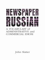 newspaper russian a vocabulary of administrative and commercial idiom