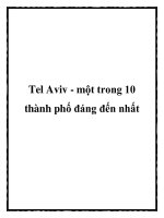 Tel Aviv - một trong 10 thành phố đáng đến nhất potx