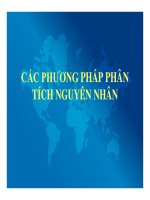 bài giảng các phương pháp phân tích nguyên nhân
