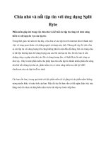Chia nhỏ và nối tập tin với ứng dụng Split Byte doc