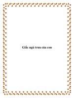 Giấc ngủ trưa của con pot