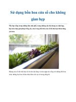 Sử dụng bồn hoa cửa sổ cho không gian hẹp pot