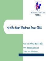 Giáo án - Bài giảng học tập công nghệ thông tin:  active directory 2003  cách sữ dụng tốt nhất