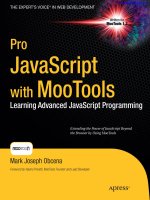 pro javascript with mootools