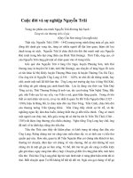 Cuộc đời và sự nghiệp nguyễn trãi