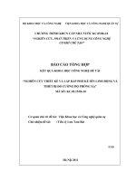 Nghiên cứu thiết kế và lắp ráp phổ kế iôn linh động và thiết bị đo lường độ phóng xạ