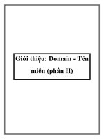 Giới thiệu: Domain - Tên miền (phần II) pptx