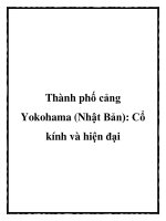 Thành phố cảng Yokohama (Nhật Bản): Cổ kính và hiện đại pptx