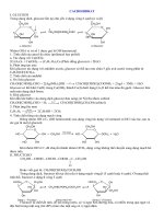bai tap cacbonhidrat gluxit