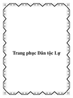 Trang phục Dân tộc Lự pptx