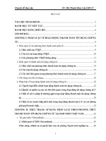 Áp dụng pháp luật trong hoạt động thanh toán tín dụng chứng từ tại Sở giao dịch Ngân hàng Ngoại thương Việt Nam”.