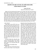 NGHIÊN CỨU MỘT SỐ YẾU TỐ CHẨN ĐOÁN SỚM CHỬA NGOÀI TỬ CUNG docx