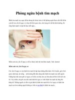 Phòng ngừa bệnh tim mạch potx