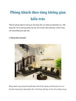 Phòng khách theo từng không gian kiến trúc doc
