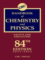 crc handbook of chemistry and physics