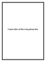 5 quan niệm sai lầm trong phong thủy potx