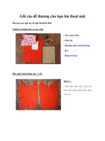 Gối cáo dễ thương cho bạn ôm thoải mái pptx