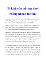 Bi kịch của một tay chơi chứng khoán trẻ tuổi doc