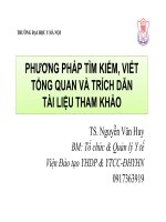 Tìm kiếm, viết Tổng quan và trích dẫn tài liệu tham khảo