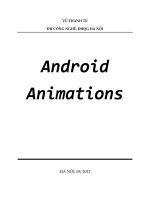 Công nghệ thông tin về animation trong android