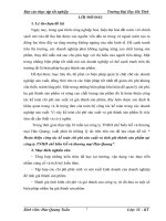 Chuyên Đề thực tập Hoàn thiện công tác kế toán tập hợp chi phí và tính giá thành sản phẩm tại công ty TNHH chế biến Gỗ và TM Hào Quang