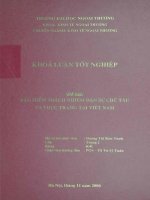 khóa luận tốt nghiệp bảo hiểm trách nhiệm dân sự chủ tàu và thực trạng tại việt nam