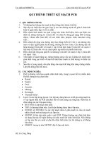 qui trình thiết kế mạch pcb