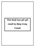 Thủ thuật hẹn giờ gửi email tự động trong Gmail ppt