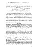 Thành phần hóa học, tỷ lệ tiêu hóa In Vivo, giá trị năng lượng, protein của thức ăn năng lượng và thức ăn bổ sung protein cho gia súc nhai lại docx