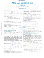 Đề thi thử ĐH môn Toán 2 pptx