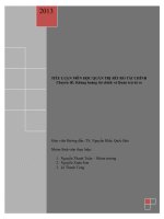 Tiểu luận: Khủng hoảng tài chính và Quản trị rủi ro