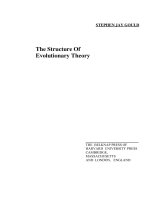 the structure of evolutionnary theory