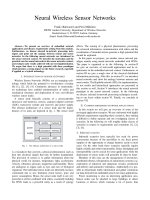 neural wireless sensor networks