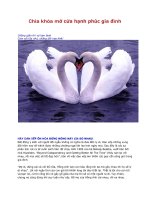 Chìa khóa mở cửa hạnh phúc gia đình ppt