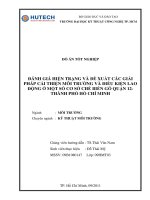 Đánh giá hiện trạng và đề xuất các giải pháp cải thiện môi trường và điều kiện lao động ở một số cơ sở chế biến gỗ quận 12   TP HCM
